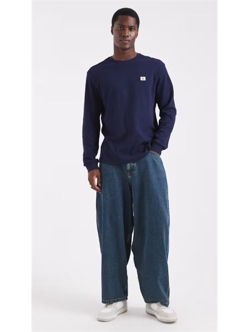 ls waffle badge crewnk tee CALVIN KLEIN JEANS | LV040EM217WFW